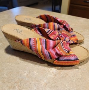 A2 By Aerosoles Sandals w/Fabric Uppers